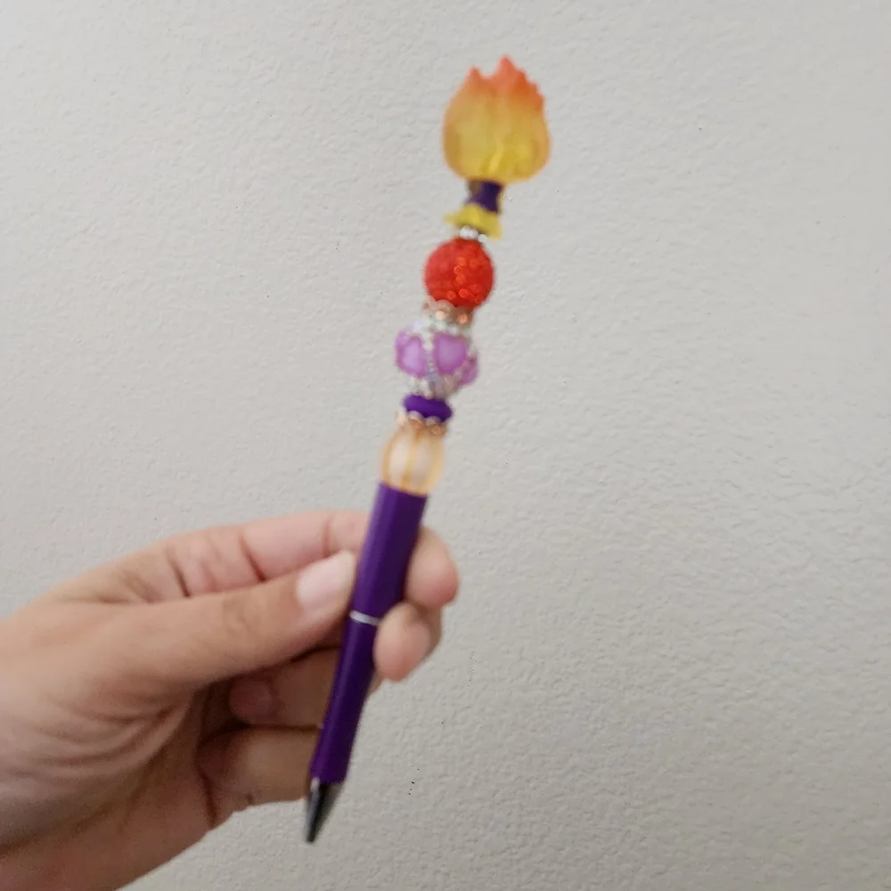 Disney Doorable Elemental Custom Beaded Black Ink Pen